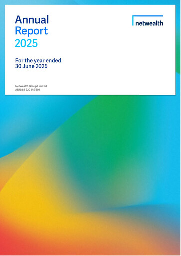 Thumbnail Netwealth Annual Report fy2025