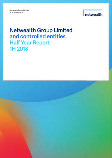 Vorschaubild Netwealth Halbjahresbericht fy2018-h1