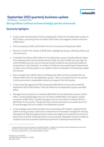 Vorschaubild Netwealth Quartalsbericht 2023-q3