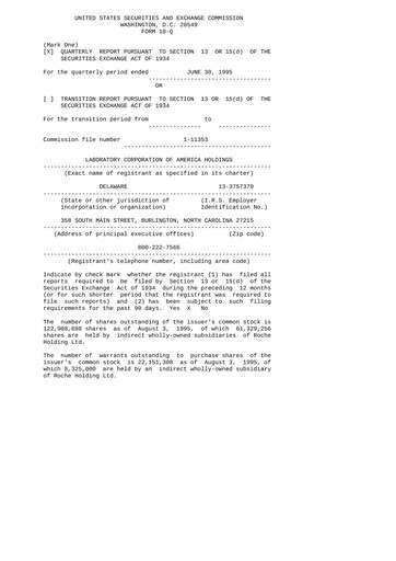 Thumbnail LabCorp Quarterly Report 1995-q2