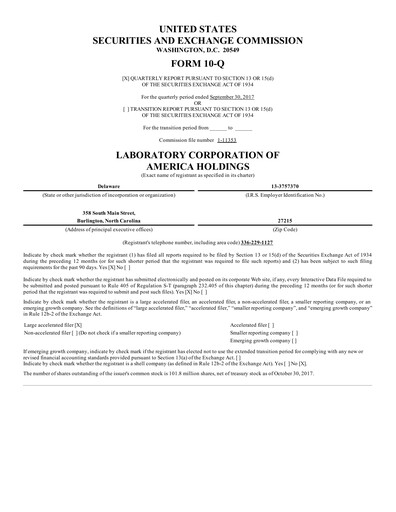 Thumbnail LabCorp Quarterly Report 2017-q3