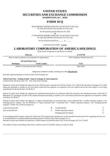Thumbnail LabCorp Quarterly Report 2020-q2