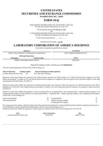 Thumbnail LabCorp Quarterly Report 2024-q1