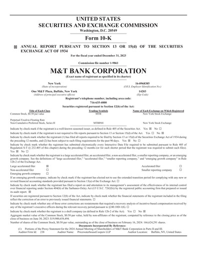 Thumbnail M&T Bank Annual Report 2023