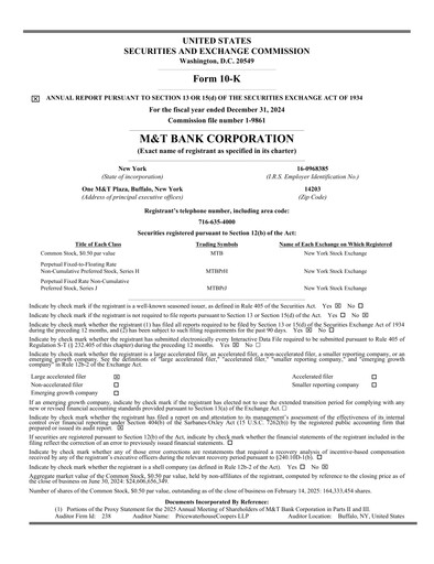 Thumbnail M&T Bank Annual Report 2024