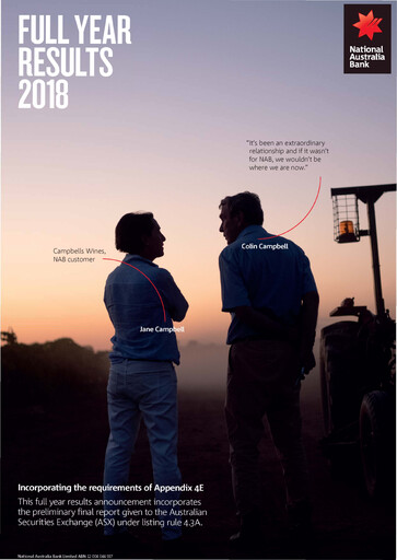Thumbnail National Australia Bank Financial Report 2018