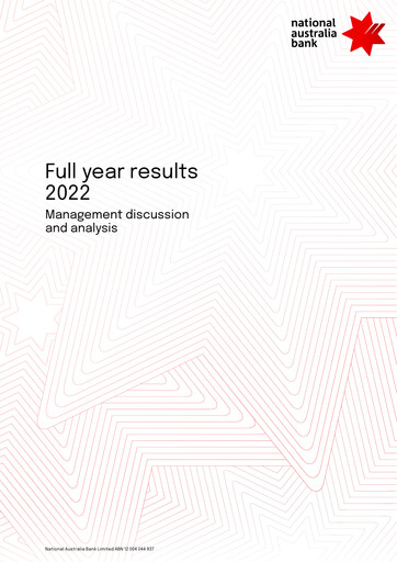 Thumbnail National Australia Bank Financial Report 2022