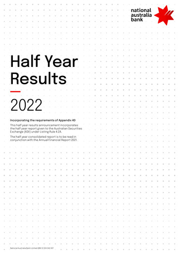 Thumbnail National Australia Bank Half-year Report 2022-h1