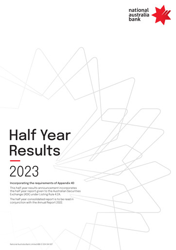 Thumbnail National Australia Bank Half-year Report 2023-h1