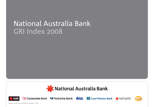 Vorschaubild National Australia Bank Nachhaltigkeitsbericht 2008
