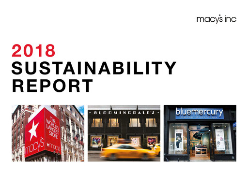 Thumbnail Macy's
 Sustainability Report 2018