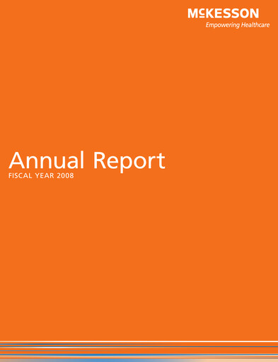 Thumbnail McKesson Annual Report 2008