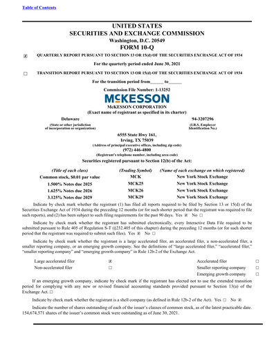 Thumbnail McKesson Quarterly Report 2022-q1