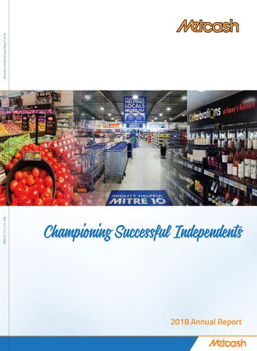 Thumbnail Metcash Annual Report 2018