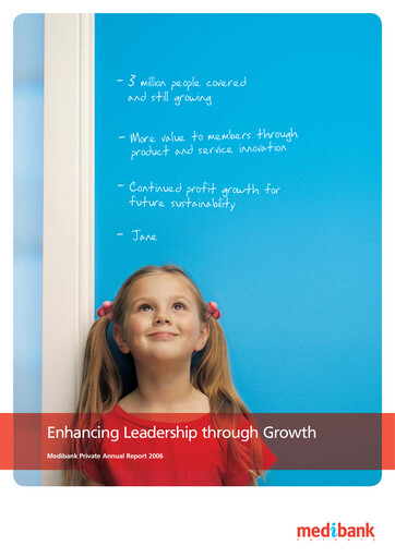 Thumbnail Medibank Annual Report 2006