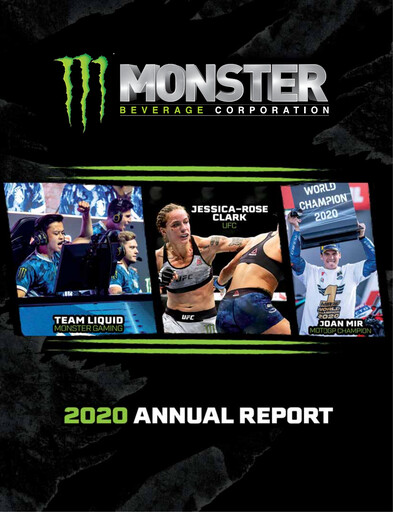 Thumbnail Monster Beverage Annual Report 2020
