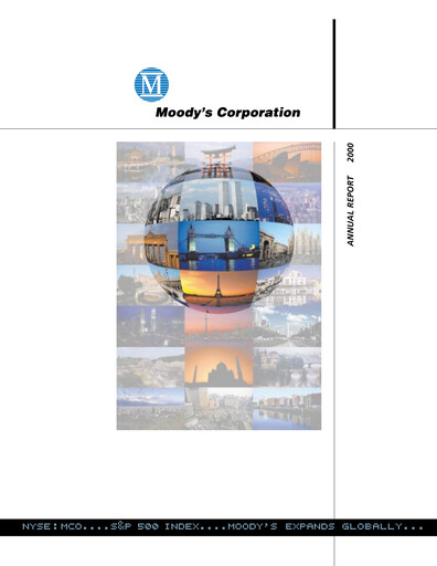Thumbnail Moody's Annual Report 2000