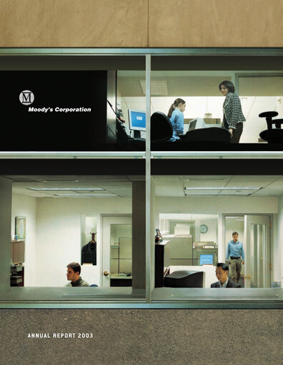 Thumbnail Moody's Annual Report 2003