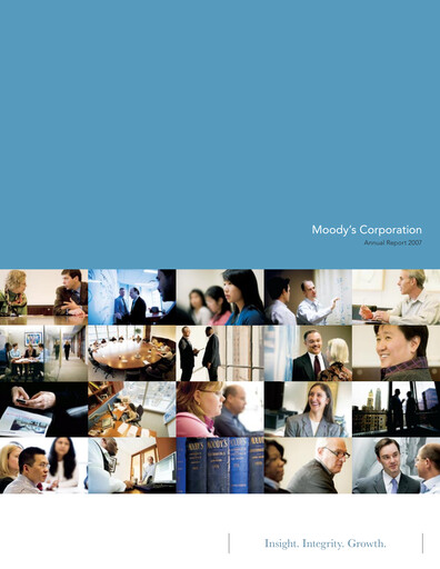 Thumbnail Moody's Annual Report 2007