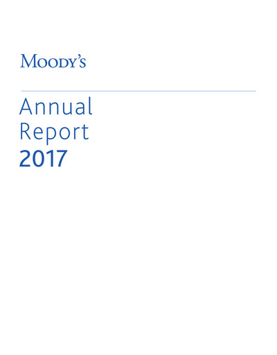 Thumbnail Moody's Annual Report 2017