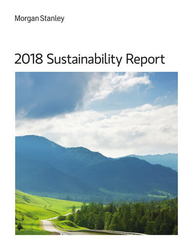 Vorschaubild Morgan Stanley Nachhaltigkeitsbericht 2018