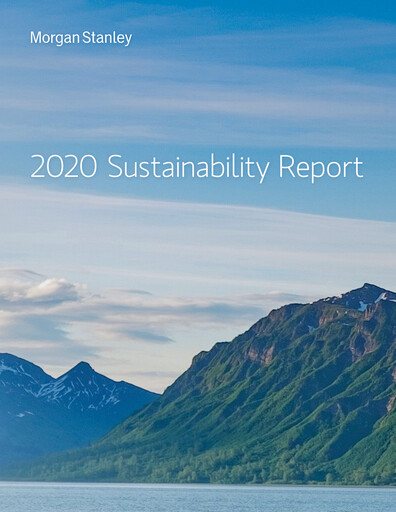Vorschaubild Morgan Stanley Nachhaltigkeitsbericht 2020