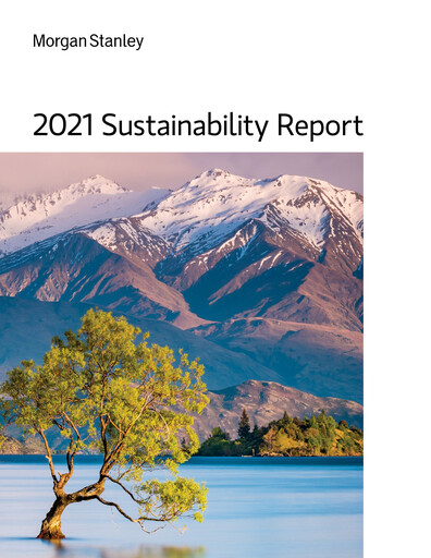 Vorschaubild Morgan Stanley Nachhaltigkeitsbericht 2021