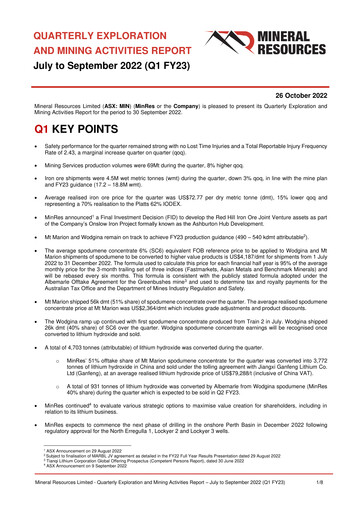 Thumbnail Mineral Resources Quarterly Report 2023-q1