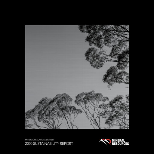 Thumbnail Mineral Resources Sustainability Report 2020