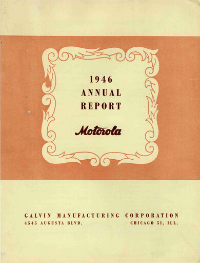 Thumbnail Motorola Solutions
 Annual Report 1946