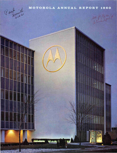 Thumbnail Motorola Solutions
 Annual Report 1960