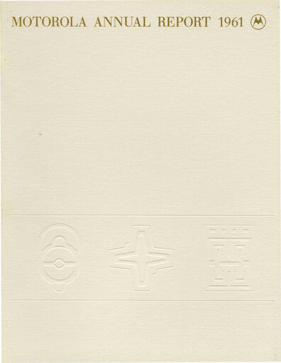 Thumbnail Motorola Solutions
 Annual Report 1961