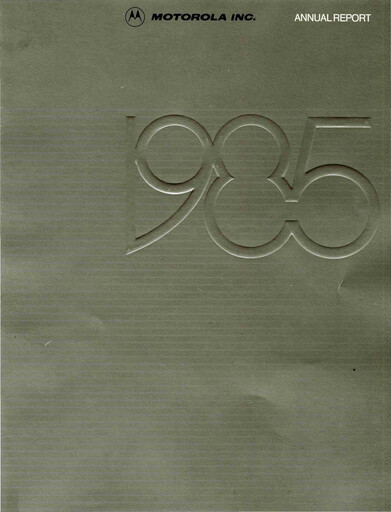 Thumbnail Motorola Solutions
 Annual Report 1985