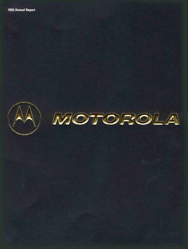 Thumbnail Motorola Solutions
 Annual Report 1992
