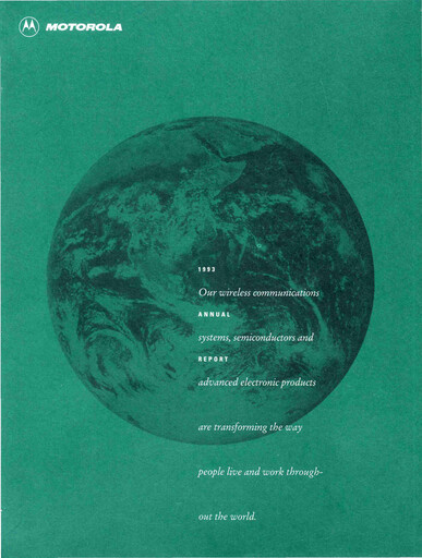 Thumbnail Motorola Solutions
 Annual Report 1993
