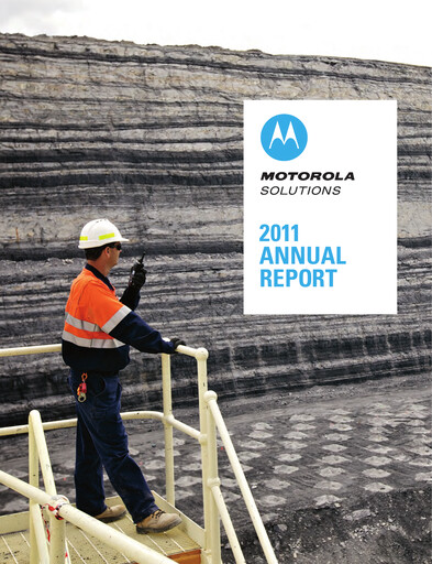 Thumbnail Motorola Solutions
 Annual Report 2011