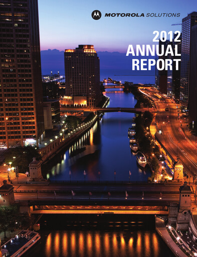 Thumbnail Motorola Solutions
 Annual Report 2012