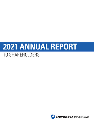 Thumbnail Motorola Solutions
 Annual Report 2021