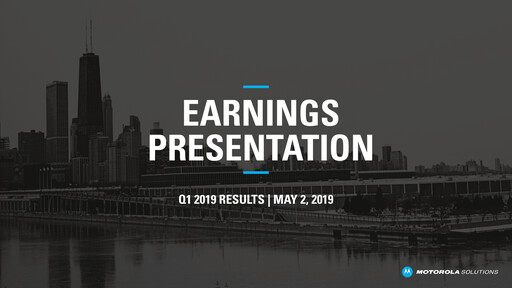 Thumbnail Motorola Solutions
 Quarterly Report 2019-q1
