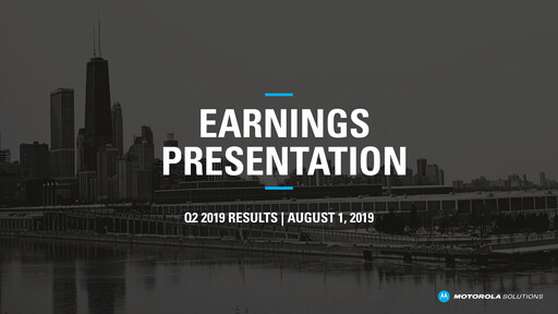 Thumbnail Motorola Solutions
 Quarterly Report 2019-q2
