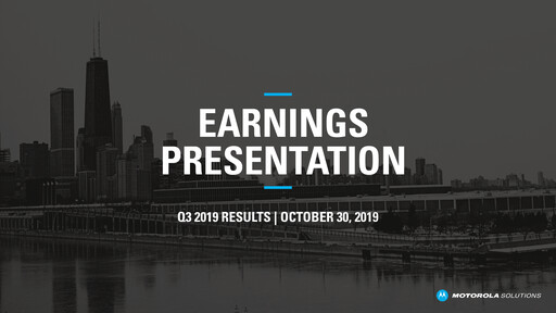 Thumbnail Motorola Solutions
 Quarterly Report 2019-q3