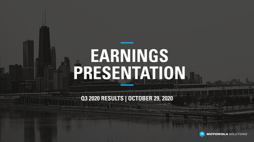 Thumbnail Motorola Solutions
 Quarterly Report 2020-q3
