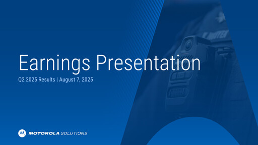 Thumbnail Motorola Solutions
 Quarterly Report 2025-q2
