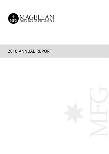 Thumbnail Magellan Financial Group Annual Report 2010