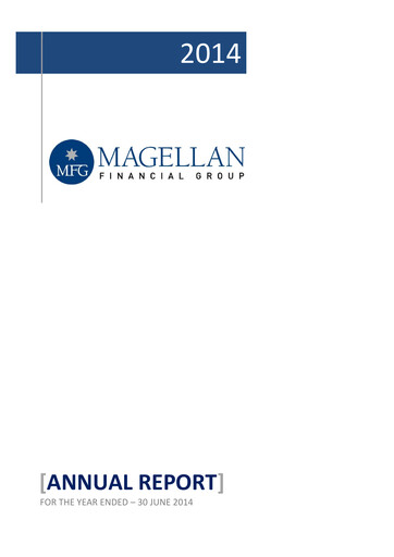 Thumbnail Magellan Financial Group Annual Report 2014