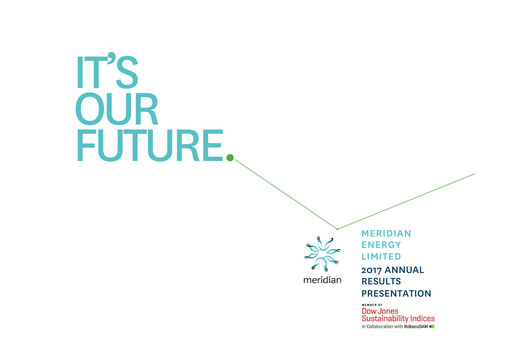 Thumbnail Meridian Energy Annual Report 2017