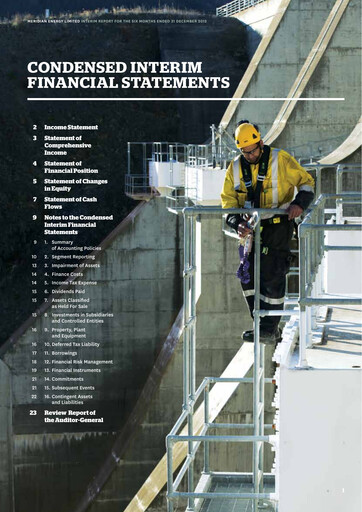 Thumbnail Meridian Energy Financial Statement 2012-h1