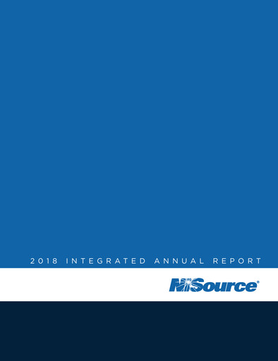 Thumbnail NiSource
 Annual Report 2018