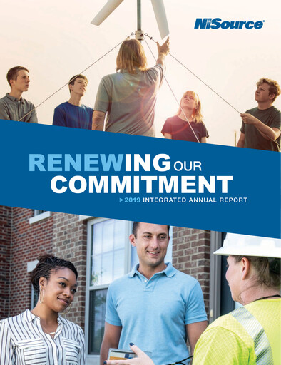 Thumbnail NiSource
 Annual Report 2019