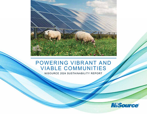 Thumbnail NiSource
 Sustainability Report 2024